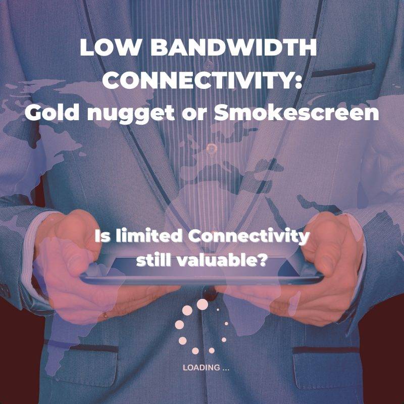 Low Bandwidth Connectivity Onboard Digital Services