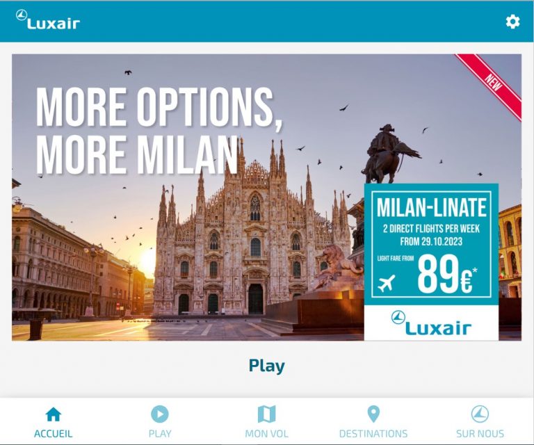 Luxair IFE Portal_BYOD