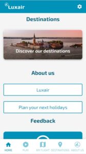 Luxair Wireless Inflight Entertainment (IFE) Portal by PXCom